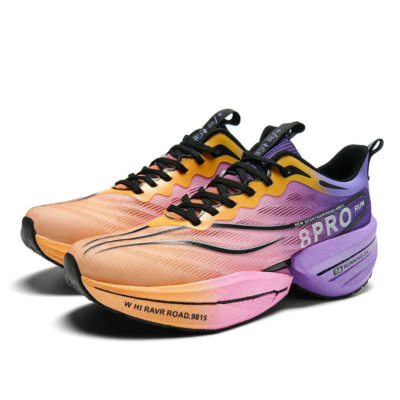 Tênis Esportivo Novo com Placa de Carbono, Sola Macia - Pronto para Malha