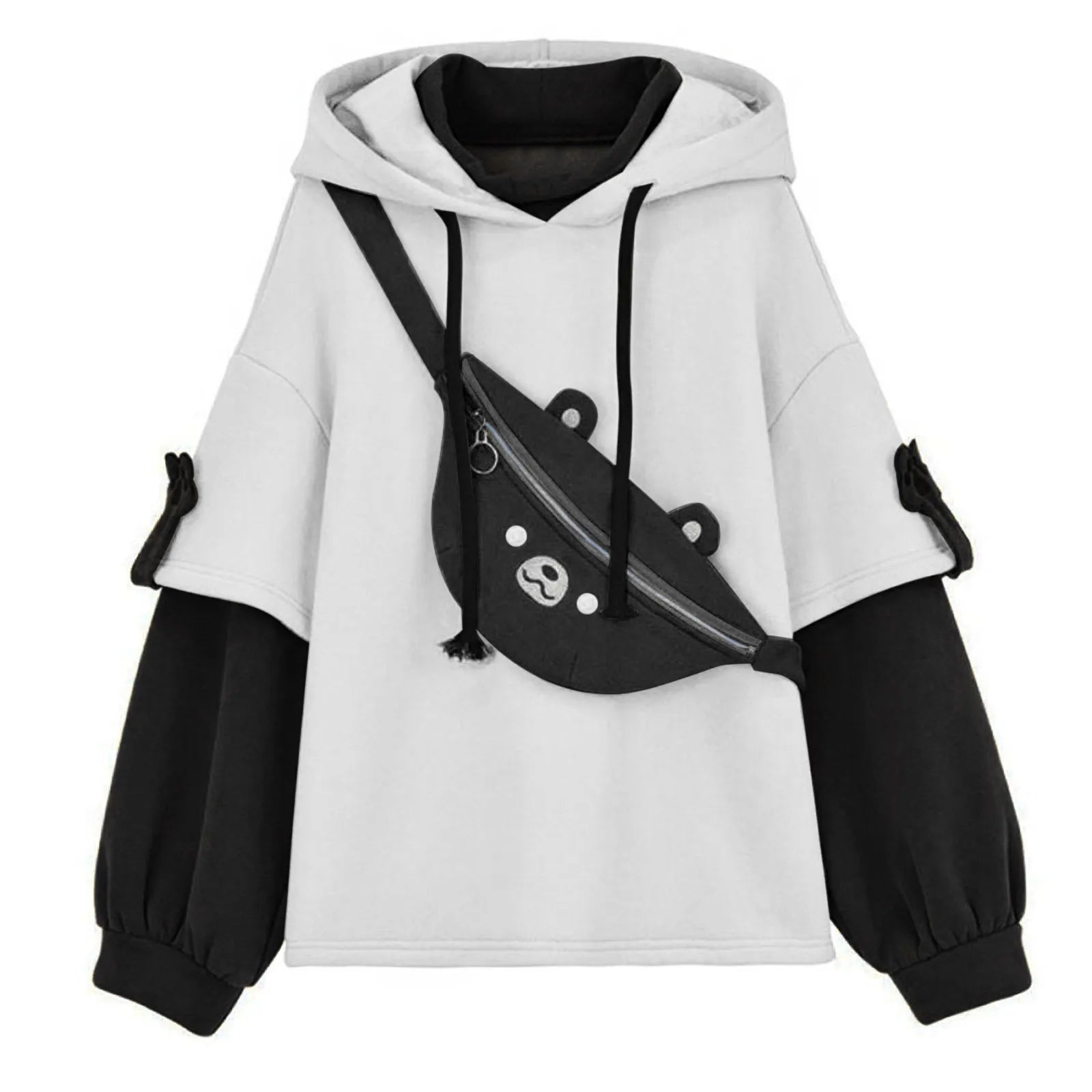 Moletom com Capuz Bear Hoodie - Estilo Casual de Outono