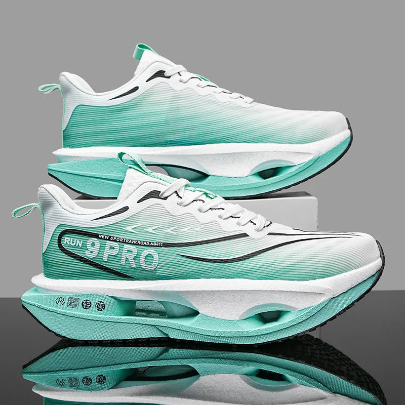 Tênis Esportivo Novo com Placa de Carbono, Sola Macia - Pronto para Malha