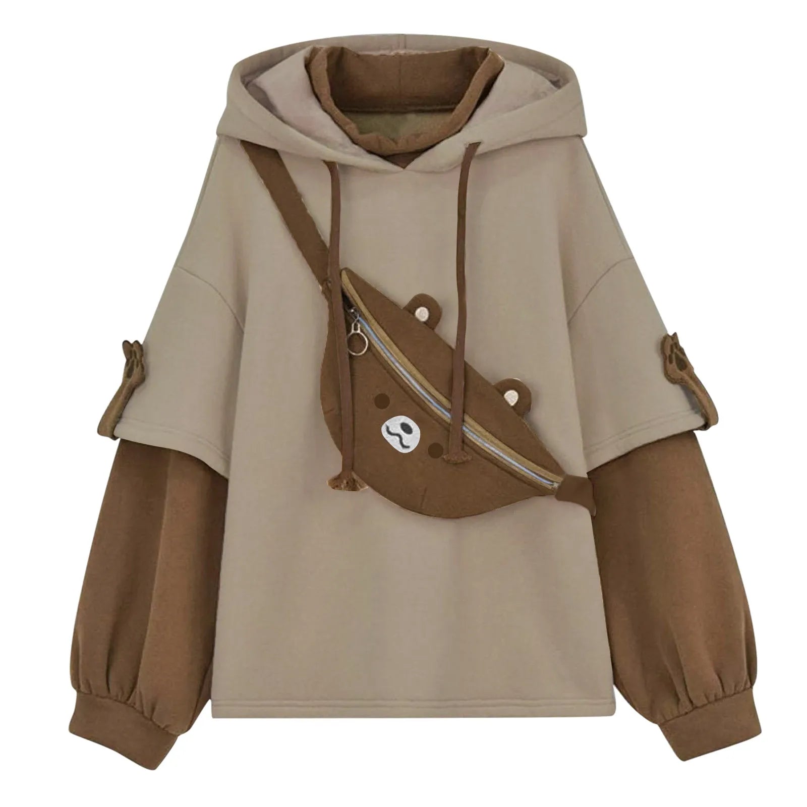 Moletom com Capuz Bear Hoodie - Estilo Casual de Outono