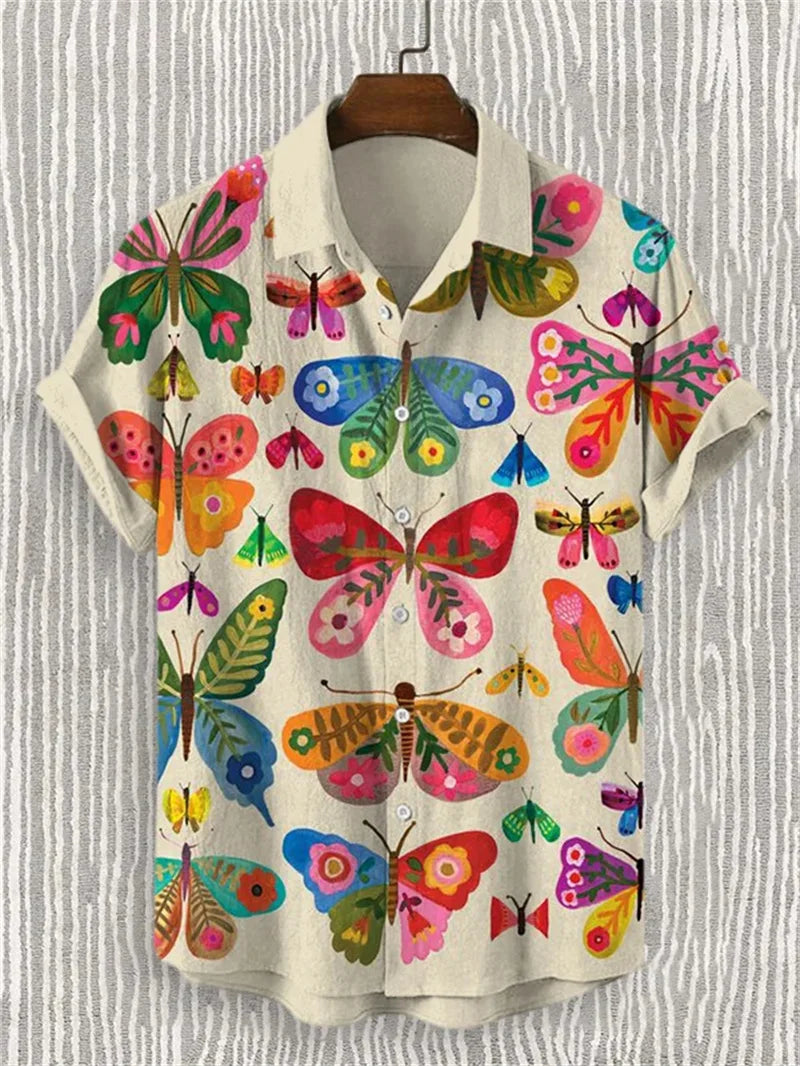 Camisa Summer Masculina de Manga Curta - Pronto para um Verão Estiloso