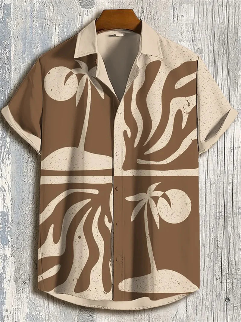 Camisa Summer Masculina de Manga Curta - Pronto para um Verão Estiloso