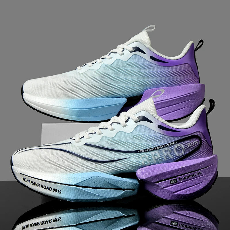 Tênis Esportivo Novo com Placa de Carbono, Sola Macia - Pronto para Malha