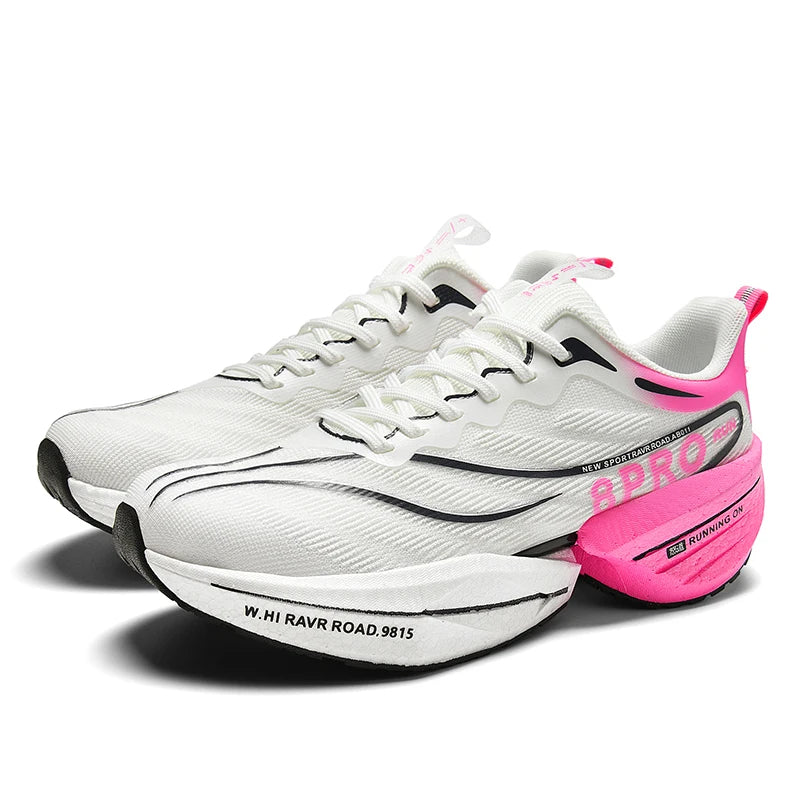 Tênis Esportivo Novo com Placa de Carbono, Sola Macia - Pronto para Malha