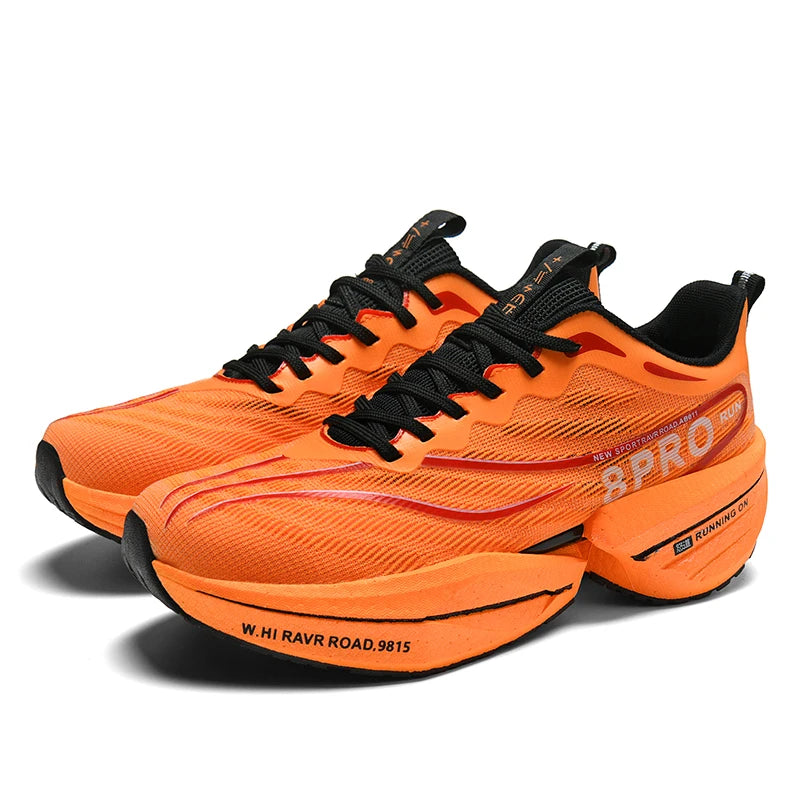 Tênis Esportivo Novo com Placa de Carbono, Sola Macia - Pronto para Malha