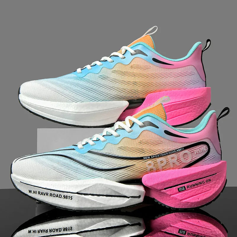 Tênis Esportivo Novo com Placa de Carbono, Sola Macia - Pronto para Malha