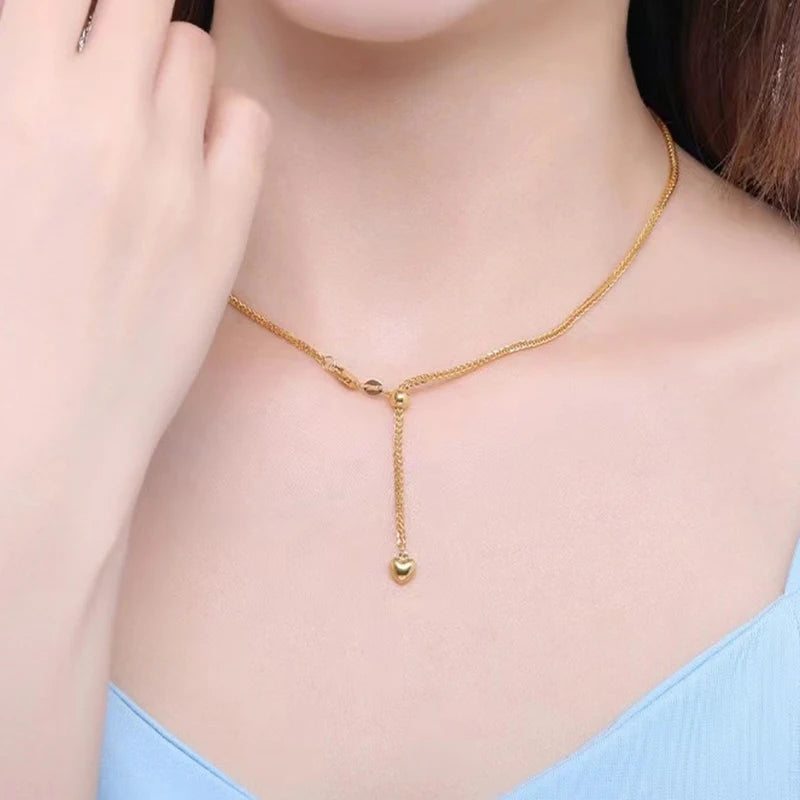 Colar de Ouro Maciço - Fino, Resistente, Simples e Minimalista