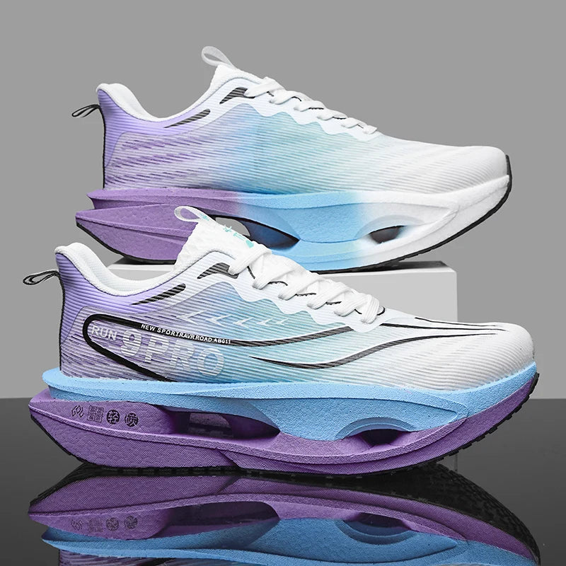 Tênis Esportivo Novo com Placa de Carbono, Sola Macia - Pronto para Malha