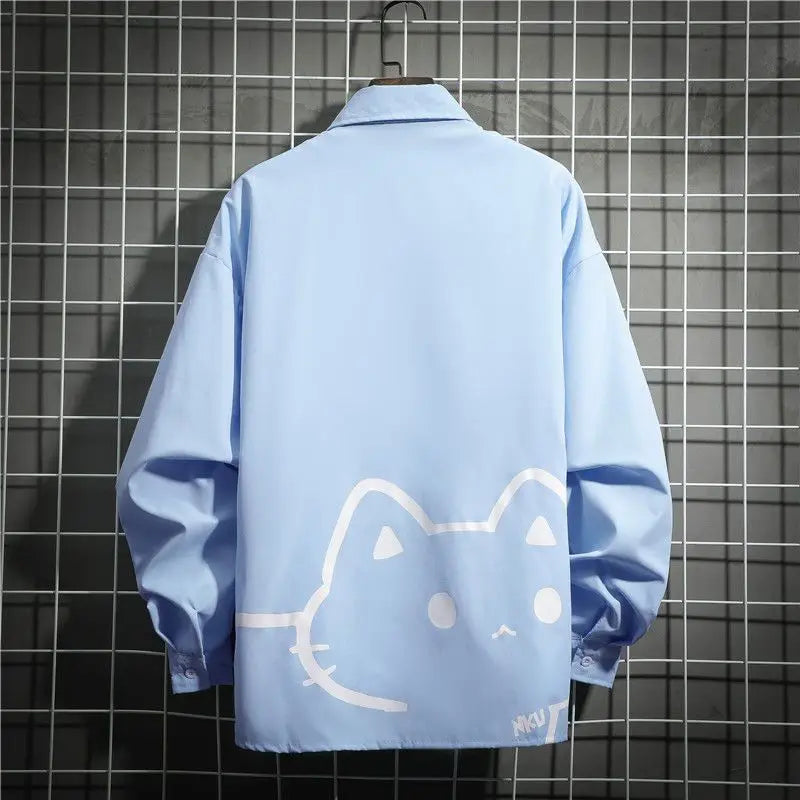 Blusa Feminina de Comprida - Casal topo Retalhos Único Breasted Blusas Femininas