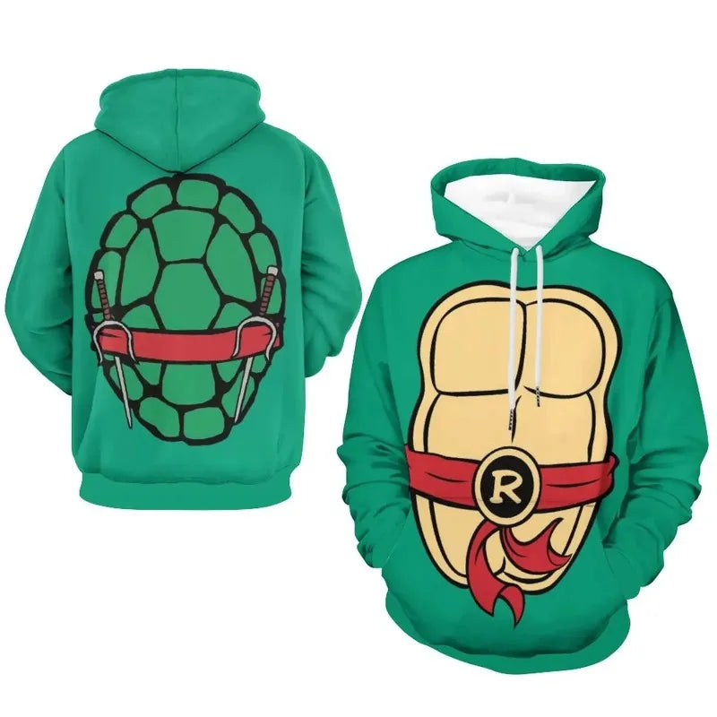 Moletom com Capuz Estampa Tartaruga Ninja