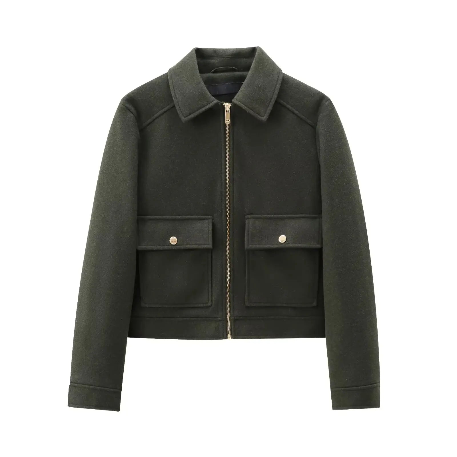 Jaqueta Feminina com Zíper -     Ande sempre com Elegância