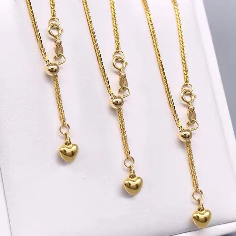 Colar de Ouro Maciço - Fino, Resistente, Simples e Minimalista