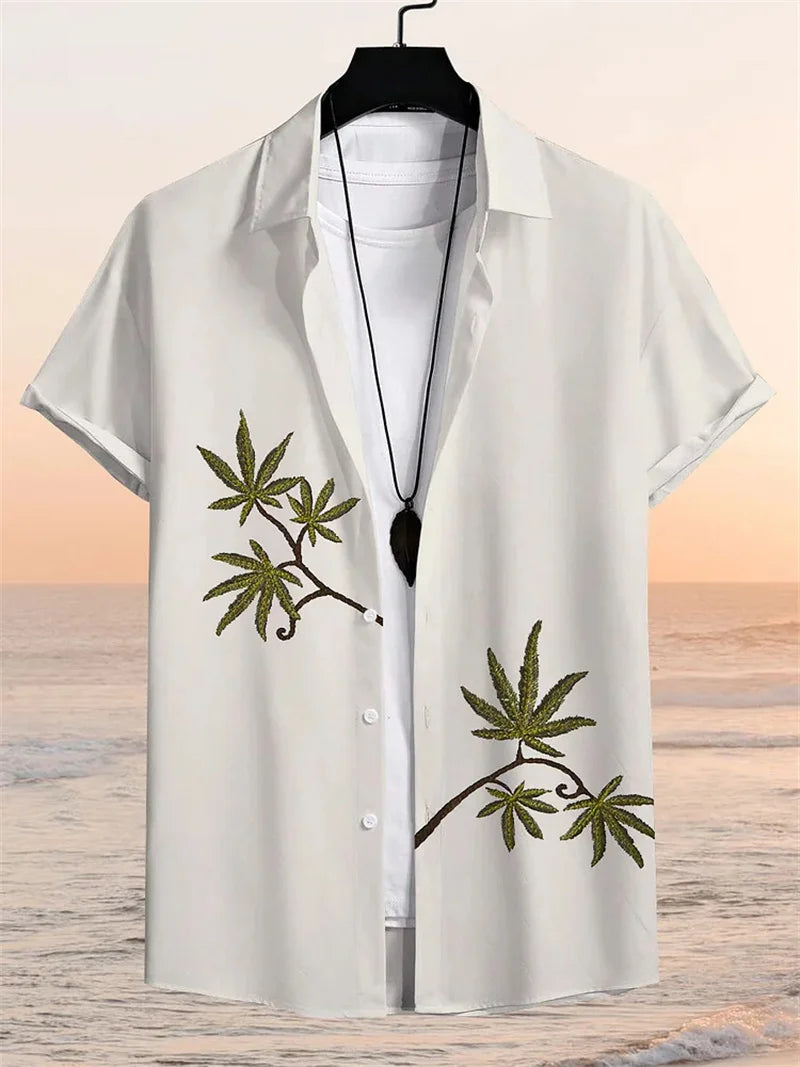 Camisa Summer Masculina de Manga Curta - Pronto para um Verão Estiloso